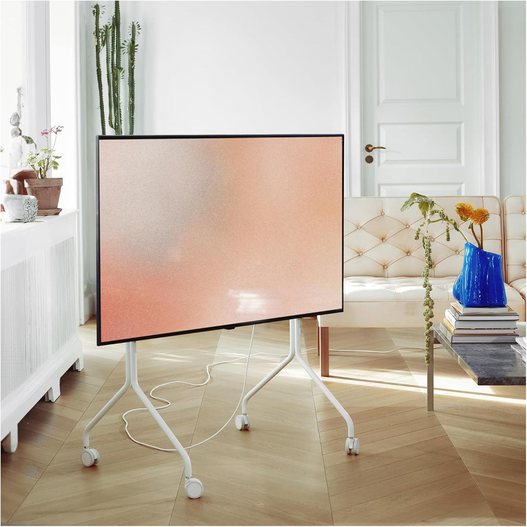 Pedestal Moon Rollin’ TV Ständer mit Rollen – Für 40–70 Zoll Bildschirme | Mobiler & stilvoller TV R