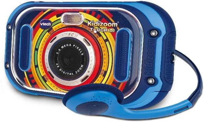 VTech KidiZoom Touch 5.0 – Kinderkamera mit Touchscreen, Selfie- und Videofunktion, Effekten, Spiele