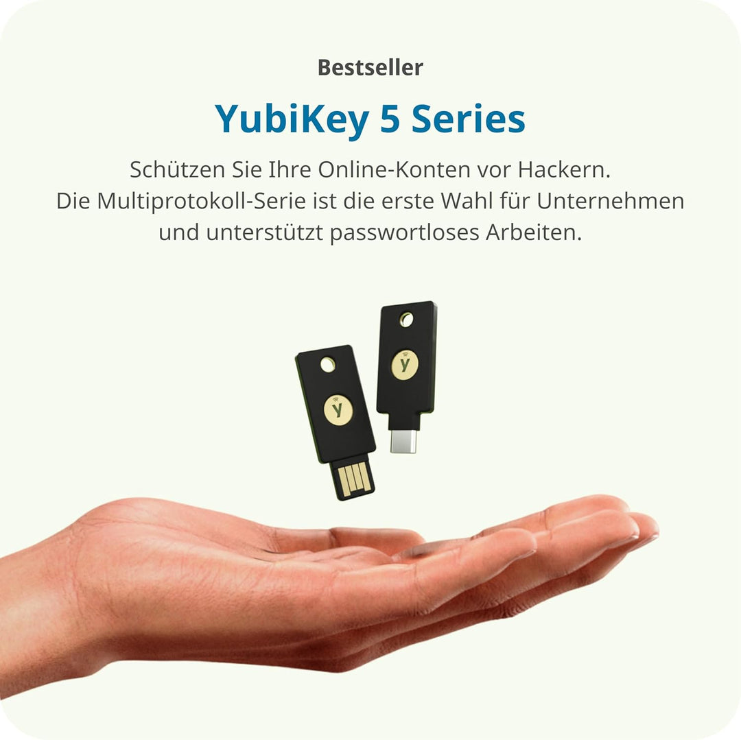 Yubico - YubiKey 5C Nano - Two Factor Authentication USB Security Key, Fits USB-C Ports 506040846151