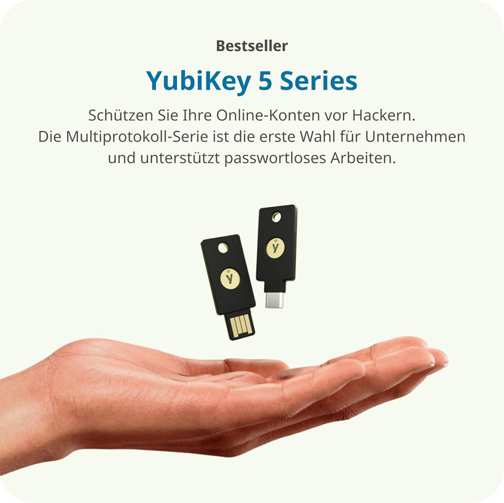 Yubico - YubiKey 5C Nano - Two Factor Authentication USB Security Key, Fits USB-C Ports 506040846151