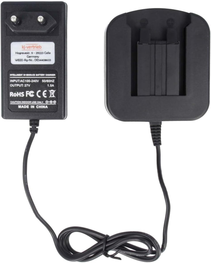 Ladegerät kompatibel mit Festool Ni-MH/Ni-CD Werkzeug-Akkus 398338, 497019, 498336, 498338, 564247-1