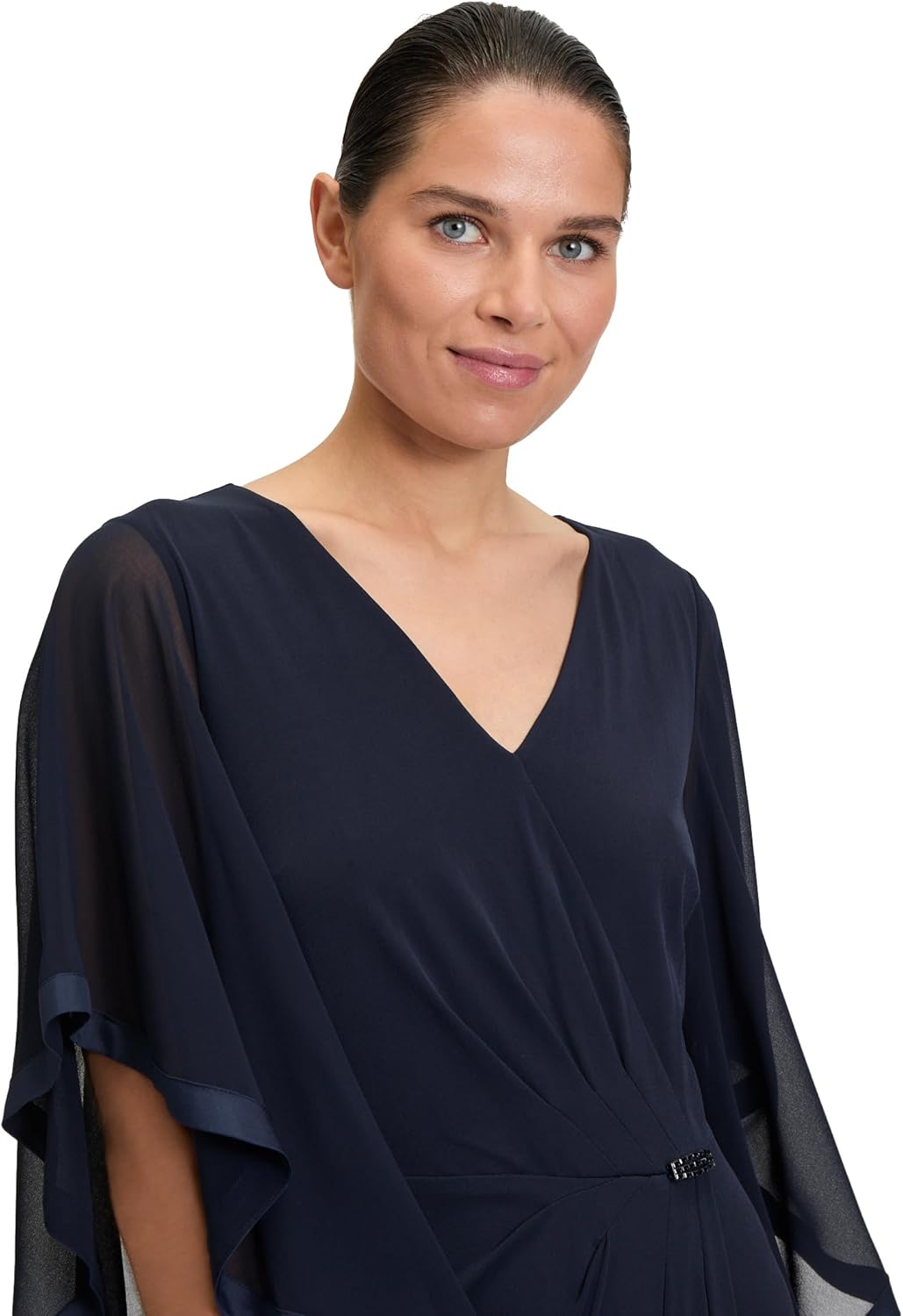 Vera Mont Damen Kleid 40 Blau, 40 Blau