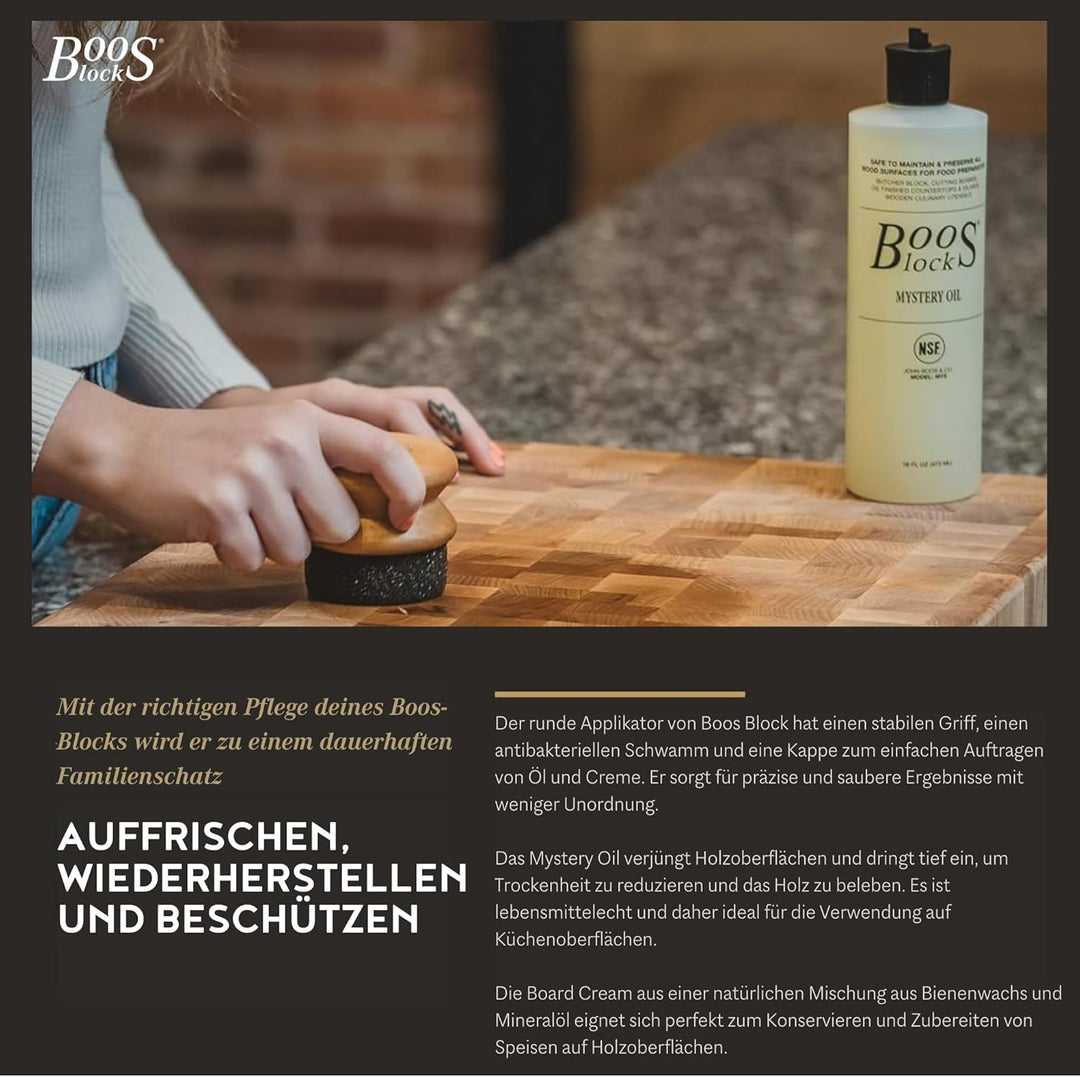 Boos Block Schneidebrett Kirschholz – Profi-Schneidebrett – Hackblock – Lebensmittelecht – Massivhol