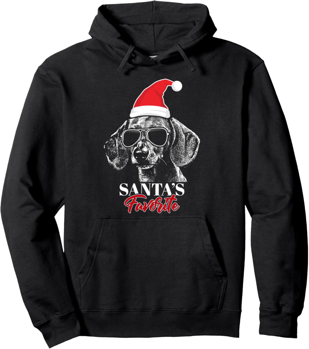 Dackel Weihnachtsmann Lieblings Christmas Pullover Hoodie