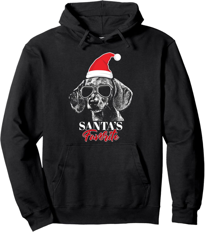 Dackel Weihnachtsmann Lieblings Christmas Pullover Hoodie