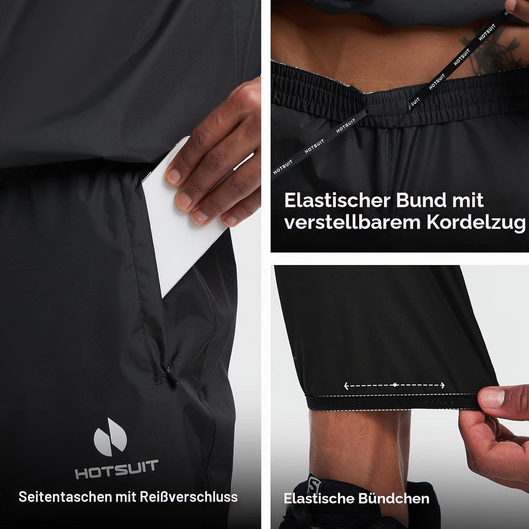 HOTSUIT Herren Schwitzbekleidung M Schwarz, M Schwarz