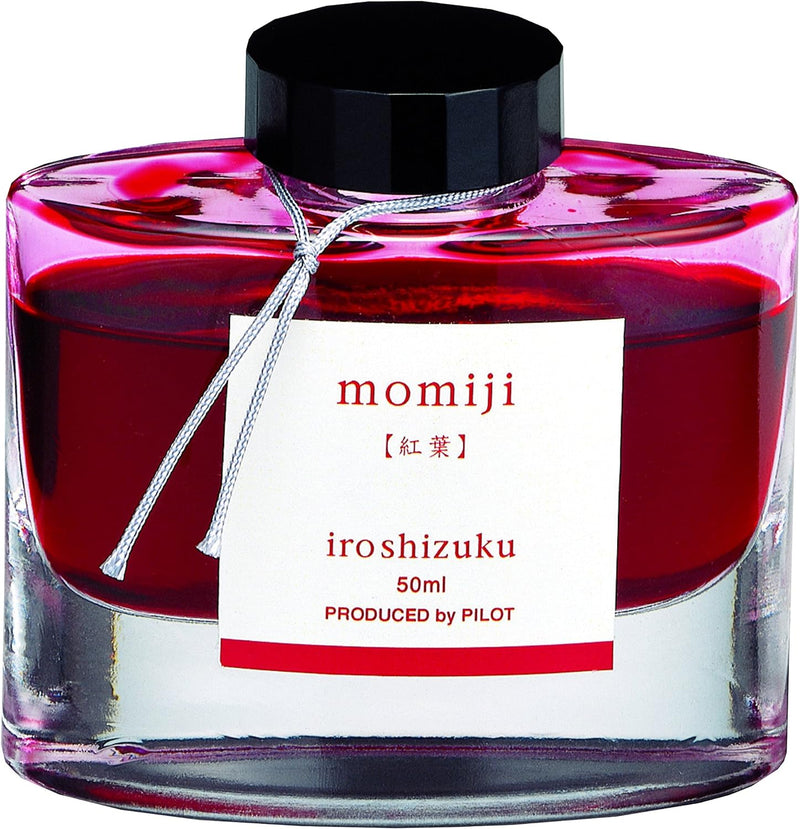 Pilot Iroshizuku Fountain Pen Ink – 50 ml Flasche – Momiji Autumn Leaves (Crimson) (Japan Import)