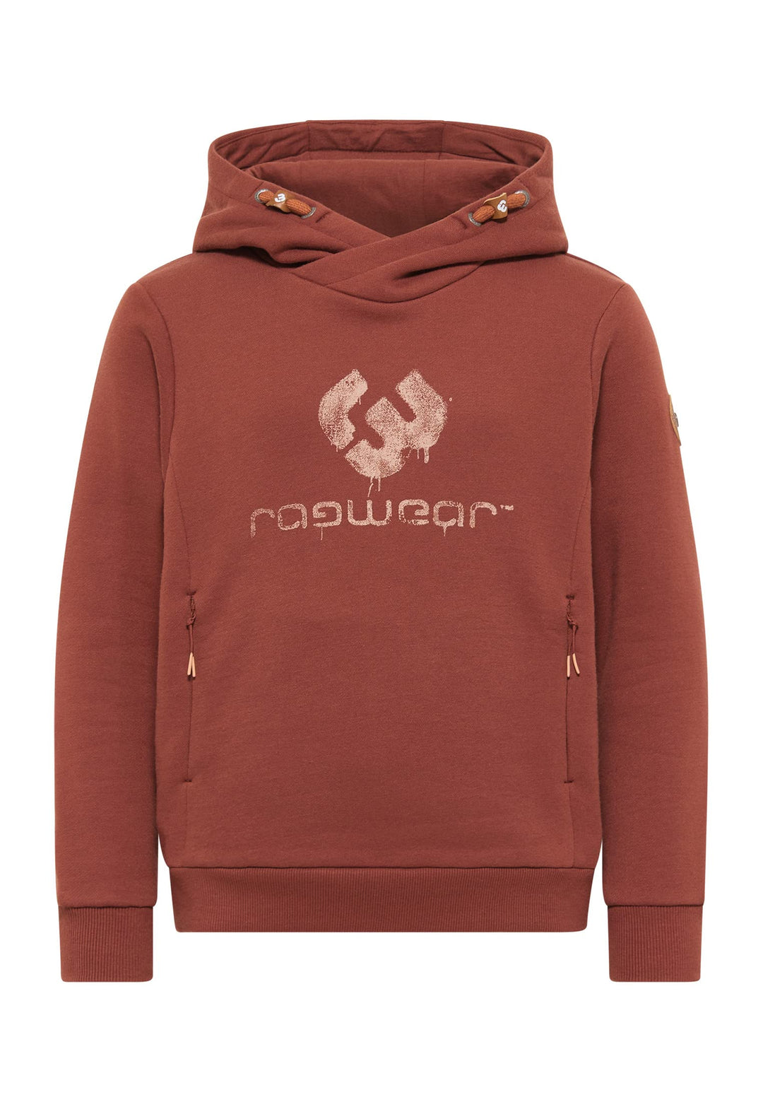 Ragwear Esam Jungen Sweatshirt Hoodie Kapuzenpullover Sweater Pullover Shirt Kinder Sweat, 128 Terra