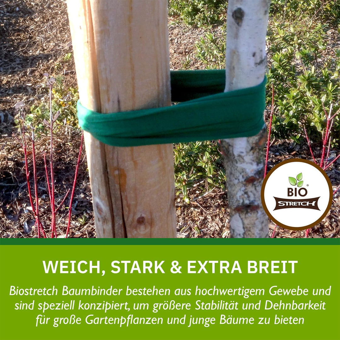 Bio-Stretch Extra Breite Weiche Garten-Pflanzenbinder – Starke und Dehnbare Unterstützung für Grosse