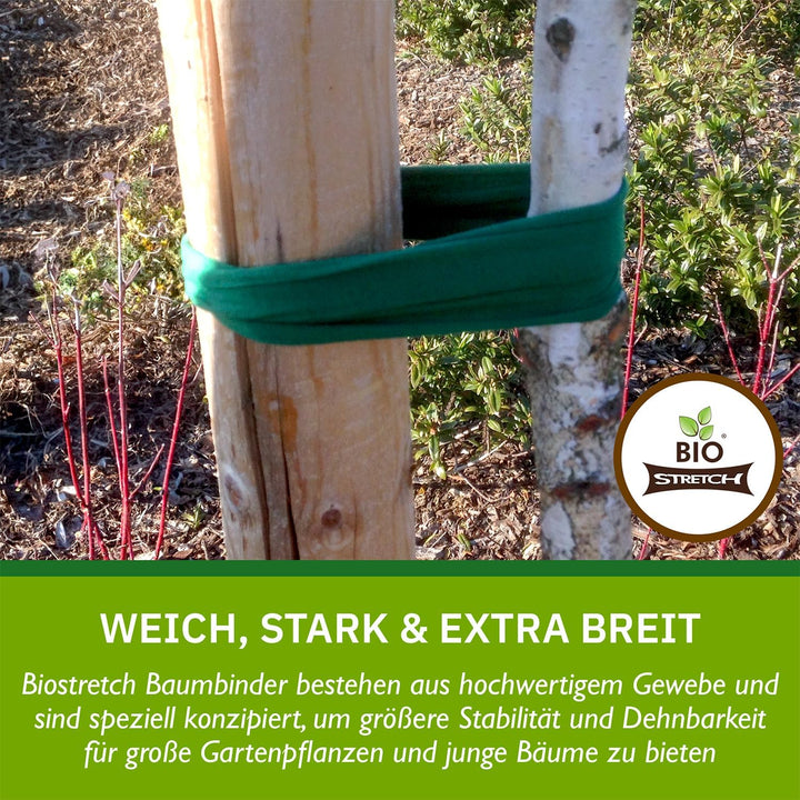 Bio-Stretch Extra Breite Weiche Garten-Pflanzenbinder – Starke und Dehnbare Unterstützung für Grosse