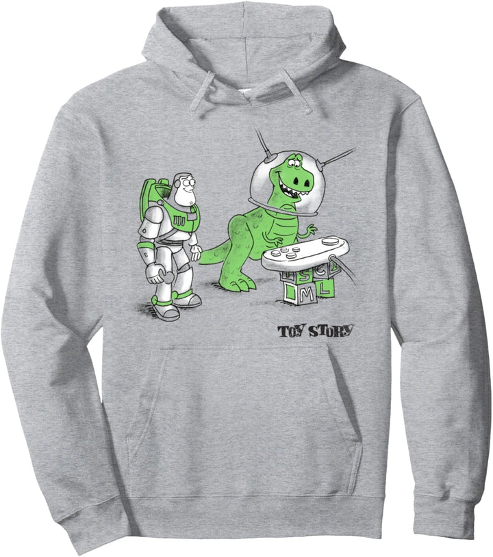 Disney Pixar Toy Story Buzz & Rex Let's Play Doodle Pullover Hoodie