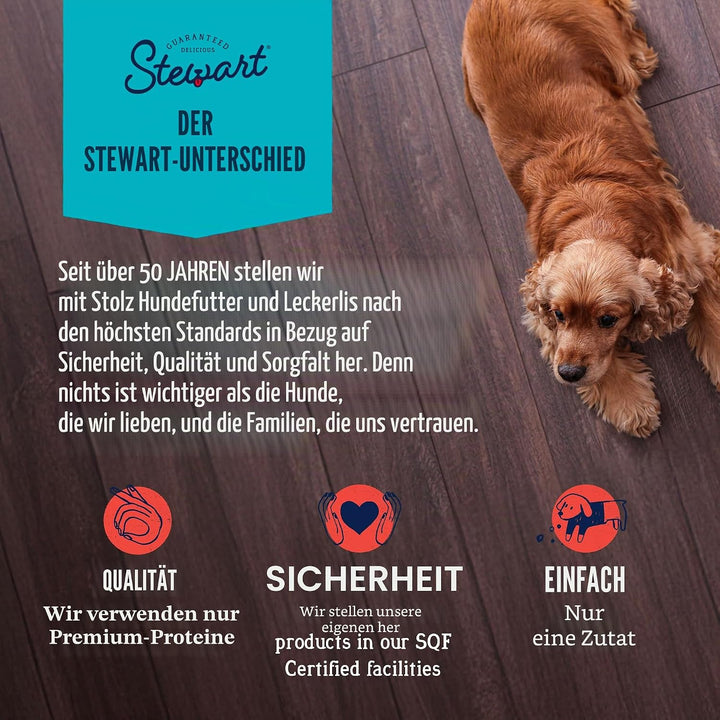 Stewart Gefriergetrocknete Hundeleckerlis, Rinderleber, getreidefrei und glutenfrei, wiederverschlie