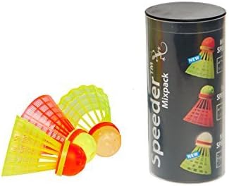 Speedminton S600 Set - Original Speed Badminton/Crossminton Starter Set inkl. 2 Schläger, 3 Speeder,