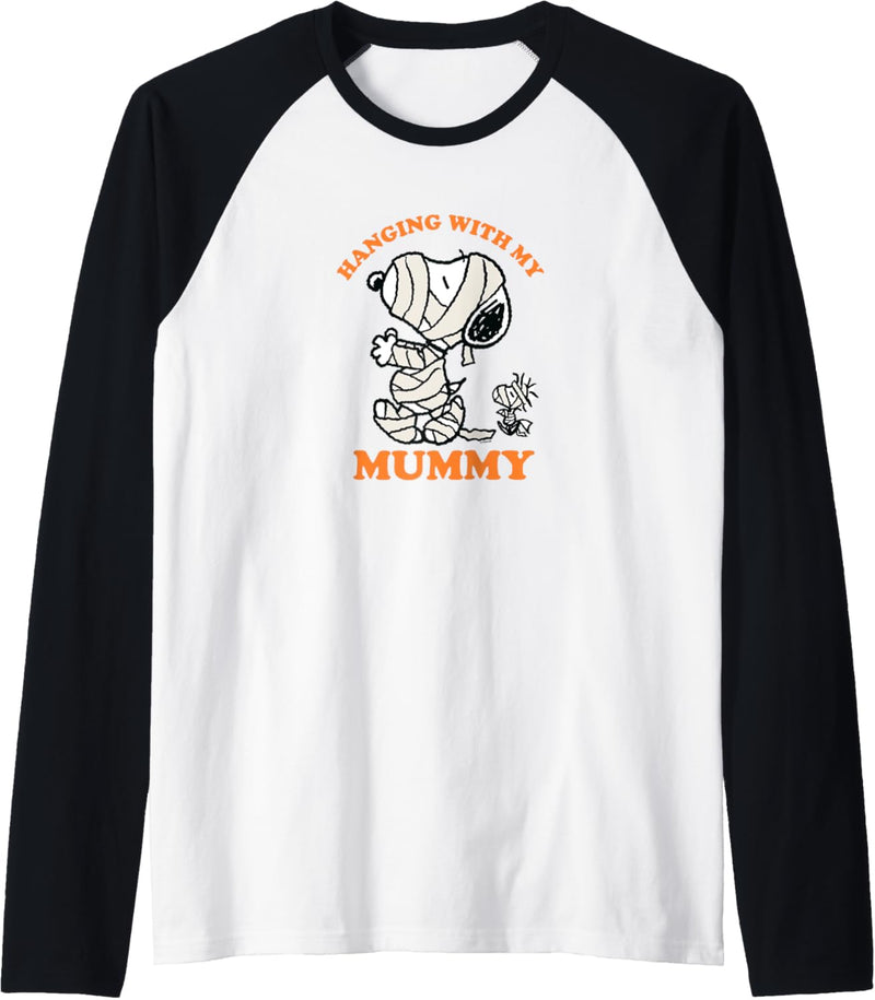 Peanuts Snoopy Hanging With My Mummy Raglan