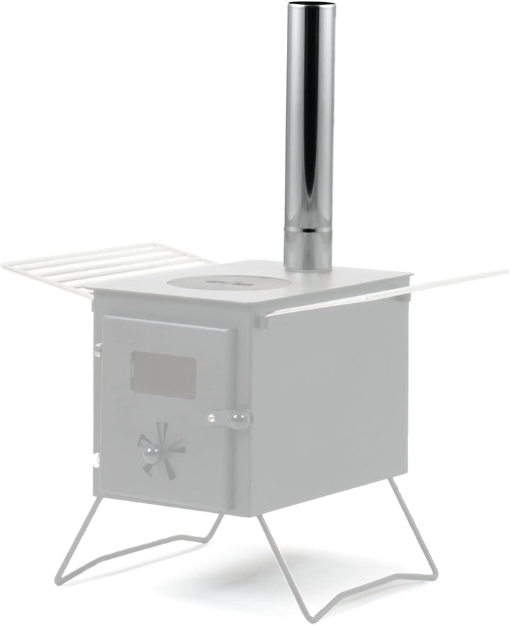 CampFeuer Edelstahl Ofenrohre Ø 6 cm (4 Stück), Kaminrohr, Ofenrohr Länge 32,5 cm | Ofenrohr Erweite