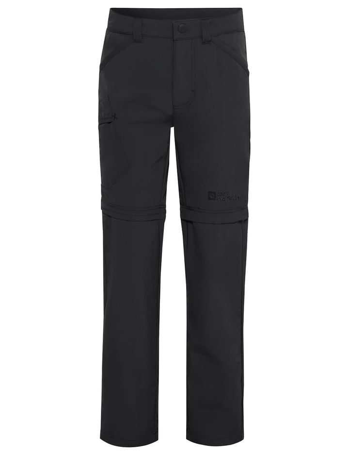 Jack Wolfskin Unisex Kinder Safari Zip Off Pants K Outdoorhose 92 Schwarz, 92 Schwarz