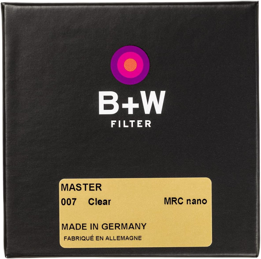 B+W Schutz-Filter, Clear Filter MRC Nano Master 55mm (16x vergütet, Slim, Premium), Black, 1101521