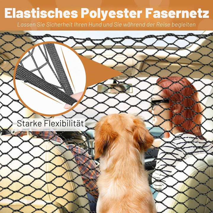 Hunde-Auto-Barriere, Hunde-Barriere für Auto, Trennwand für Rücksitz, Hundebarriere für SUV, Haustie