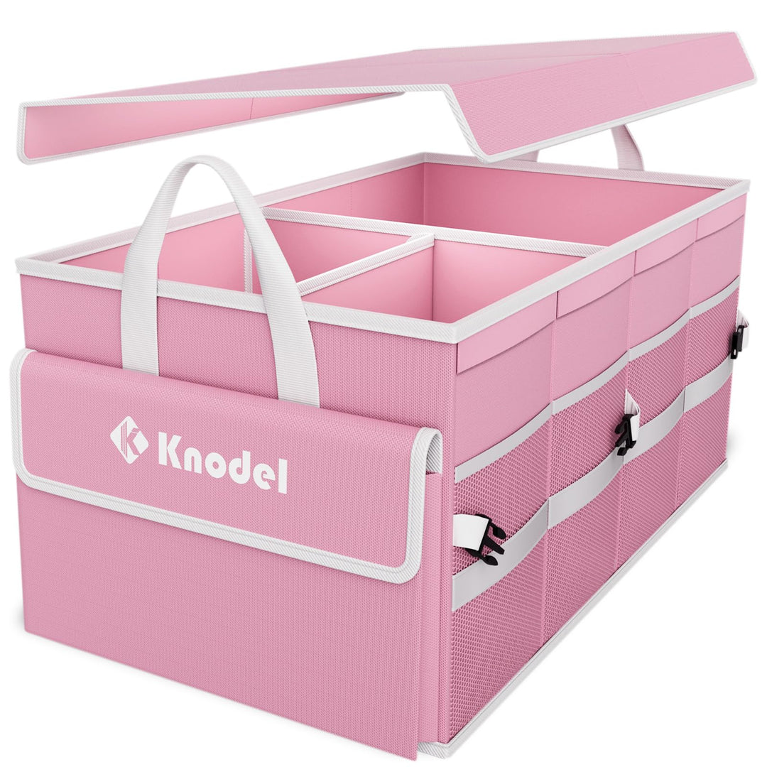 K KNODEL Autostruktur-Organisator mit faltbarem Deckel, Autospeicherbox und tasche, grosser Kofferra
