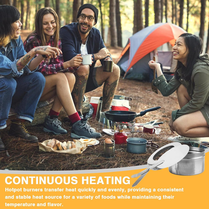 6 Stück Brennpastenbehälter, Fondue Brenner Edelstahl Speisewärmer Mit Abdeckung Kraftstoffhalter Wa