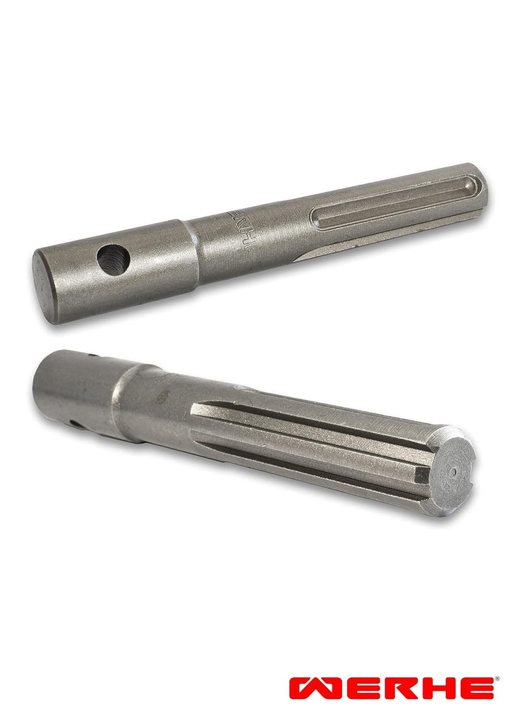 WERHE Profi Adapter für Erdbohrer passend für SDS MAX Bohrmaschine Akkubohrmaschine Bohrhammer Pfahl