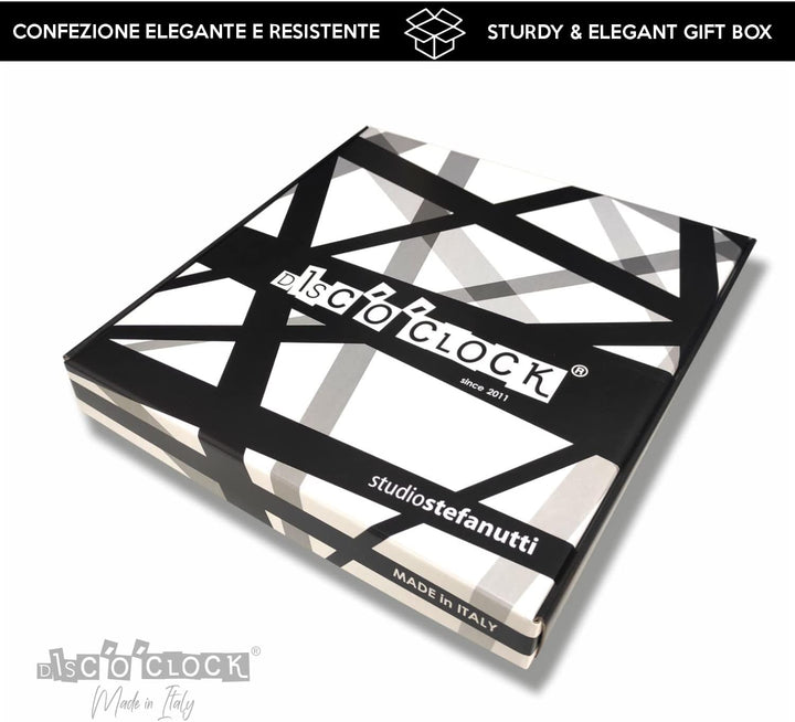 DISCOCLOCK - Enjoy The Silence Uhr auf 100% recycelter Vinyl-Schallplatte. Geschenk für alle Fans, l