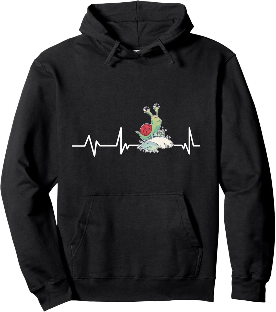 Surfer Schnecke Herzschlag Geschenk Schnecke Pullover Hoodie