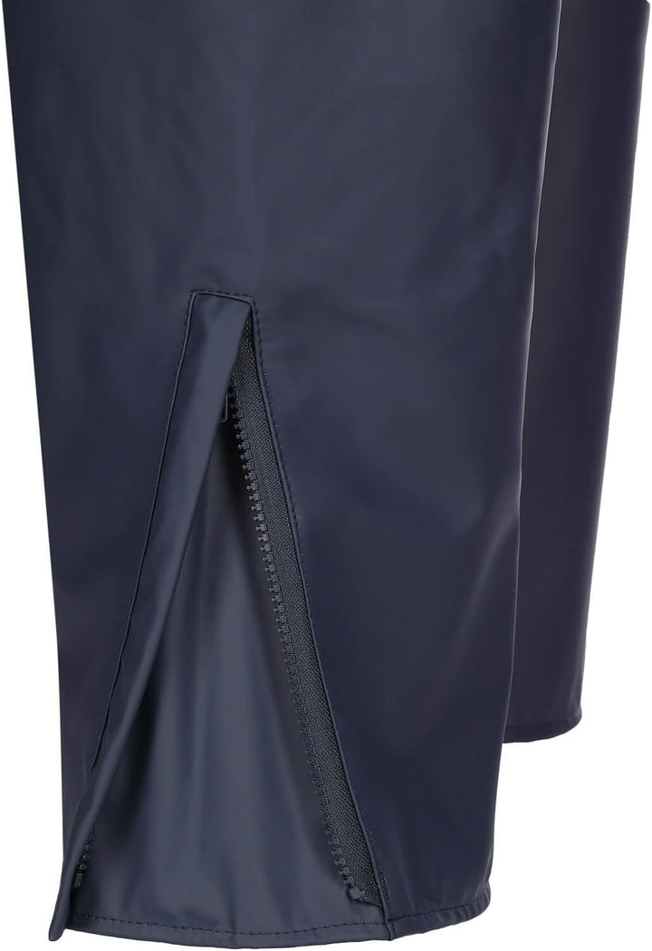 modAS Unisex PU-Regenbundhose Profi - Regenhose Damen Herren Leichte Gummihose Winddicht Wasserdicht