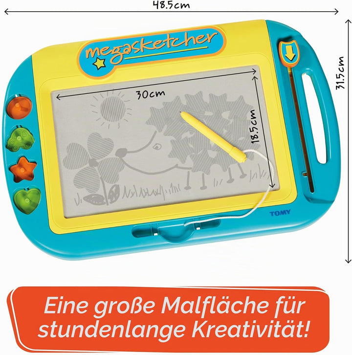 Megasketcher Tomy Motorisierte Magnettafel Für Kinder, Mehrfarbig - Hochwertiges Kinderspielzeug - Z