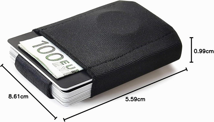 Jaimie Jacobs Nano Boy Mini Wallet, Mini Geldbörse aus Textil, Kleiner Geldbeutel, Slim Wallet mit Z