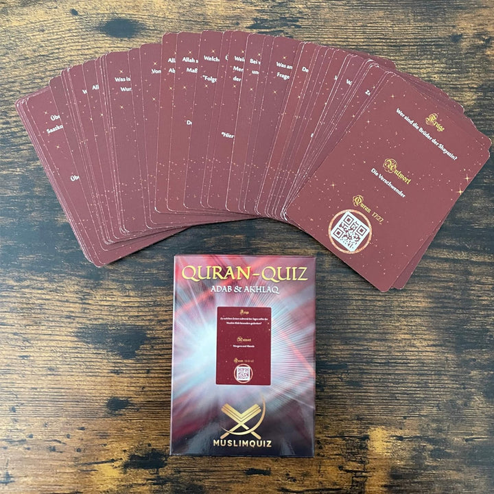 Islamisches Geschenk Spiel Quiz Quran Fragen über Koran und Islam inklusive eigene muslimquiz App (A