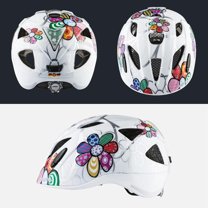 ALPINA XIMO FLASH - Beleuchteter, Reflektierender, Leichter & Anpassbarer LED Fahrradhelm Für Kinder