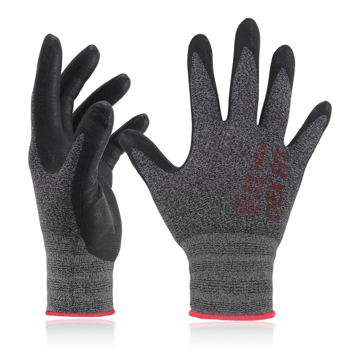DEX FIT Nitrilschaum Arbeitshandschuhe FN330; 3D-Komfort, Dehnbare Passform, Griff, Dünn und Leicht,