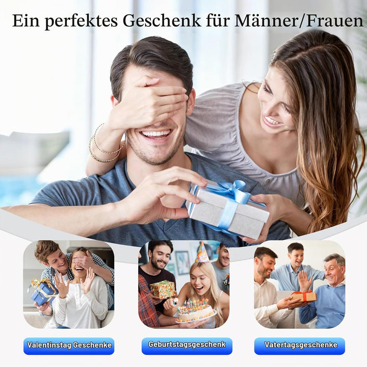 Bluetooth Lautscher, Mama, 4-in-1 Musikbox Bluetooth mit 7 LED-Farben und Handyhalterung, Lange Akku