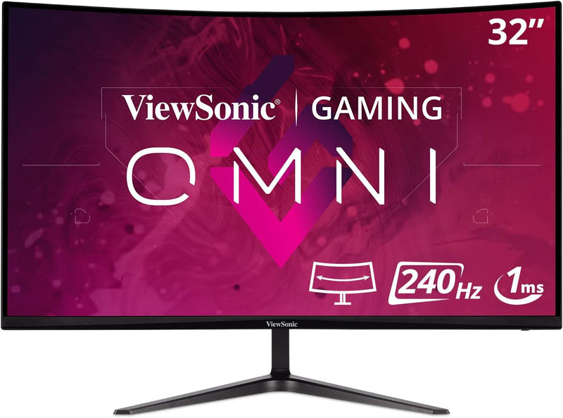 Viewsonic VX3219-PC-MHD 80 cm (32 Zoll) Curved Gaming Monitor (Full-HD, Adaptive Sync, 1 ms, 240 Hz,