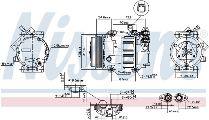 NISSENS 89336 Kompressor, Klimaanlage