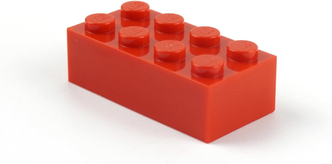 Lego® Steine Rot - 100 Stück 2x4 Bausteine - Lego® Classic Basic - Modellnummer 3001 - Konstruktions