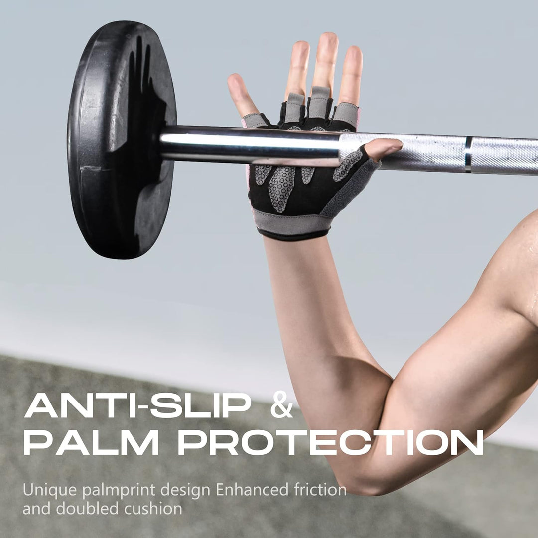 LIFECT Essential Atmungsaktive Trainingshandschuhe, fingerlose Trainingshandschuhe zum Gewichtheben