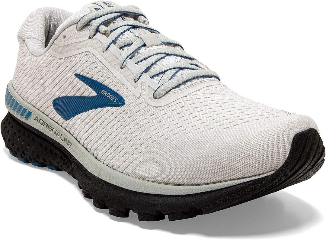 Brooks Adrenaline Gts 20, Laufschuhe für Herren 48.5 EU Weiss Grau Tiefwasser, 48.5 EU Weiss Grau Ti