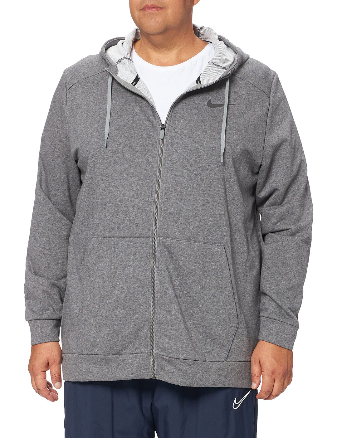 Nike CZ6376-071 M NK DF HDIE FZ FL Sweat Mens Charcoal Heathr/(Black) M