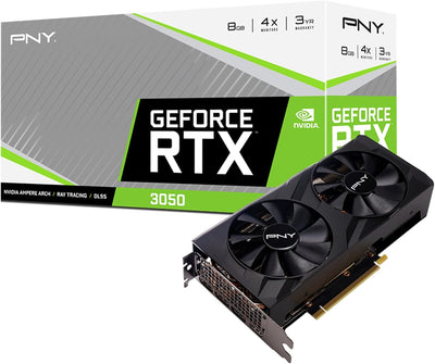 PNY GeForce RTX™ 3050 8GB VERTO Dual Fan Grafikkarte RTX3050 VERTO, RTX3050 VERTO