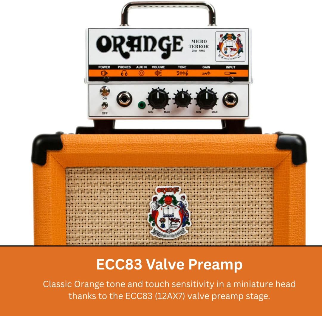 Orange Micro Terror Gitarrenverstärker mit 20 W Röhrenvorverstärker.