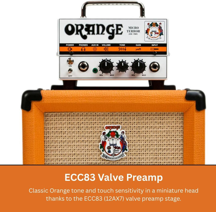 Orange Micro Terror Gitarrenverstärker mit 20 W Röhrenvorverstärker.