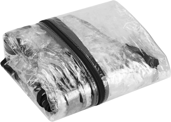 QWORK® Bollerwagen Regenschutz Transparent, 110 x 52 x 76 cm Regenverdeck aus PEVA mit Reissverschlu