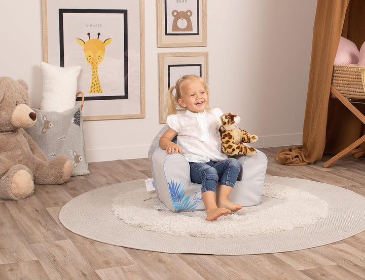 Delsit Kinder Sessel mit Schaumstofffüllung - Kindersessel Mädchen und Jungen Babysessel mit Abnehmb