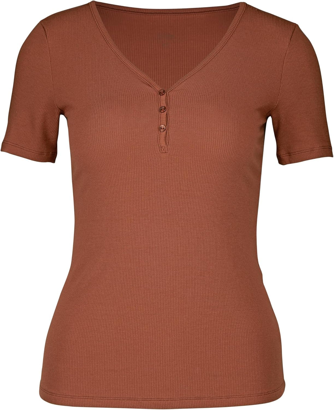 CALIDA Favourites T-Shirt Damen, mit Knopfleiste, Feinripp, schnelltrocknend und geruchshemmend, Gin