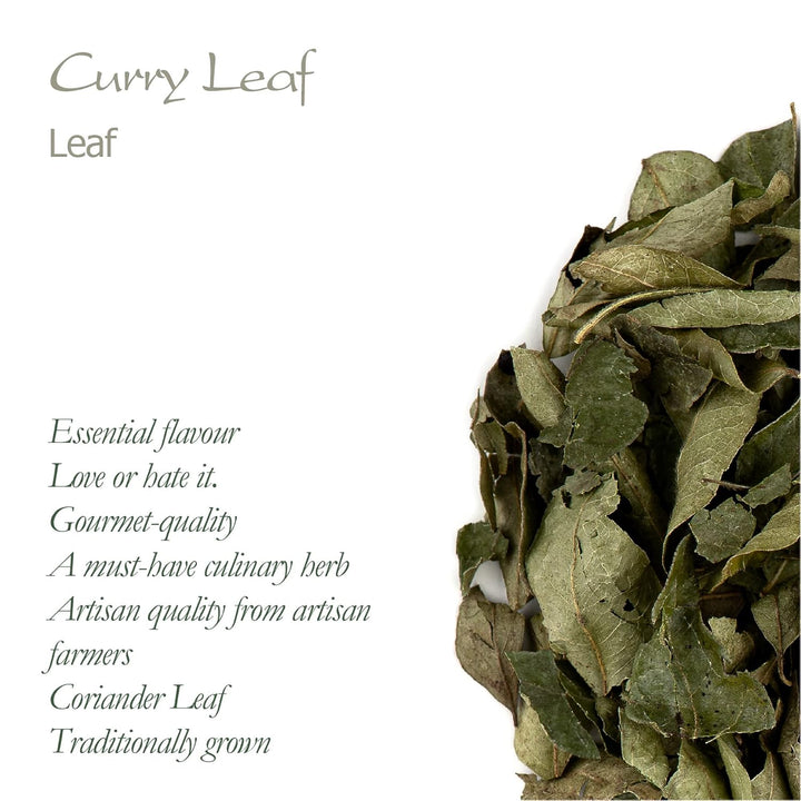 Valley of Tea Curryblätter, getrocknetes Bio-Gewürz – frische Curryblätter zum Kochen – aus Indien,