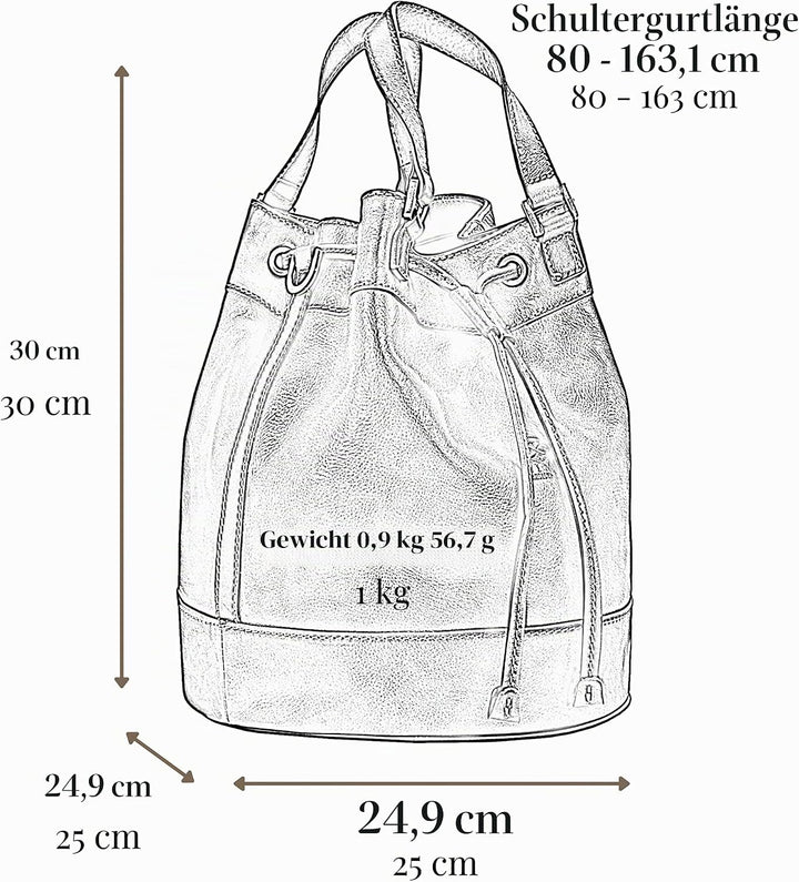 Time Resistance Handtasche aus Leder - Umhängetasche Damen - Tragetasche - Made in Italy - Shopper T