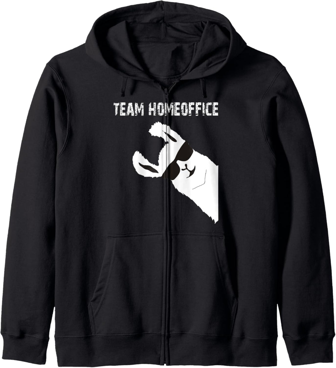 Homeoffice Team Home Office Lustiges Lama Alpaka Kapuzenjacke