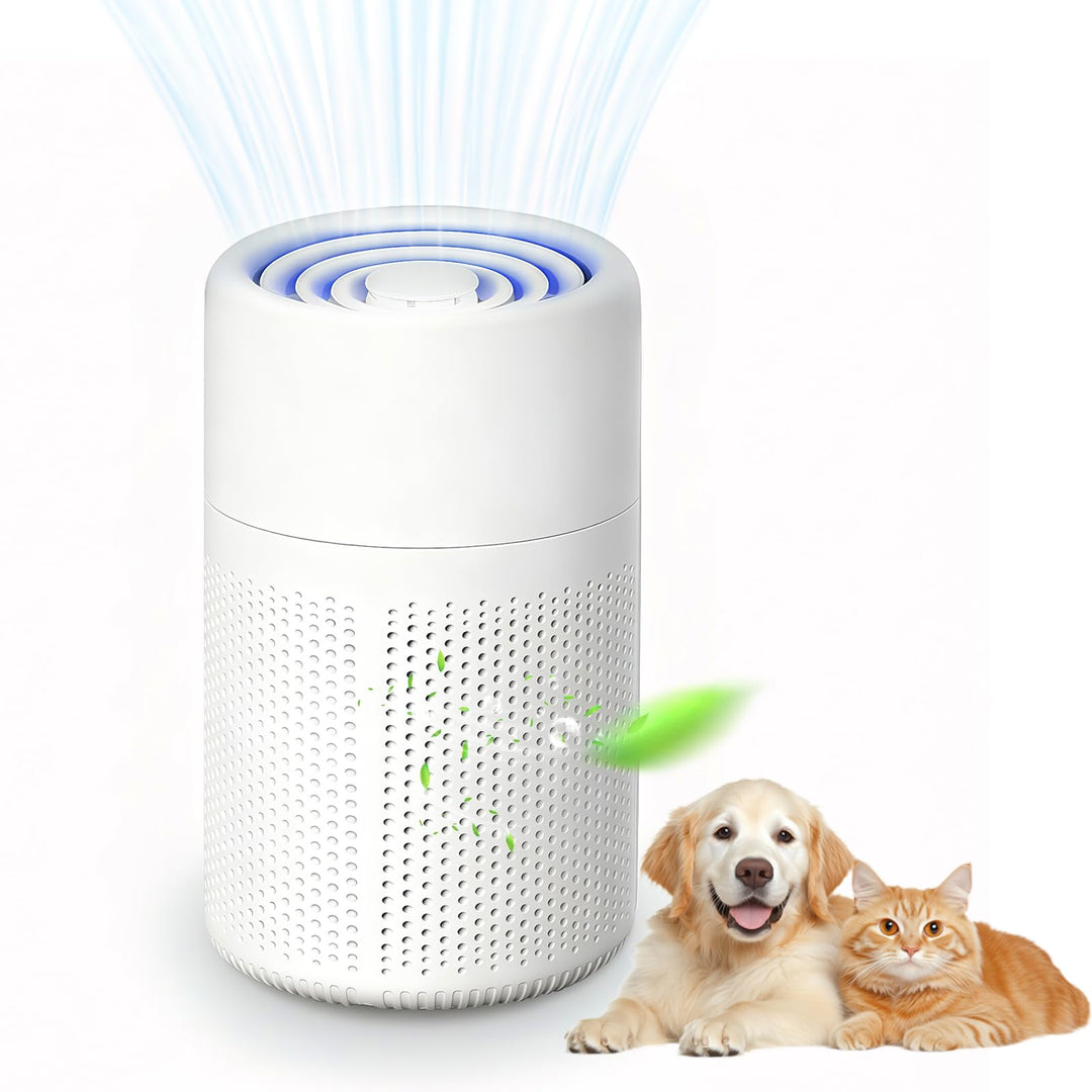 Air Purifier Schlafzimmer,Mini Luftreiniger für Zuhause und Büro,H13 HEPA Filter für Allergien,Staub